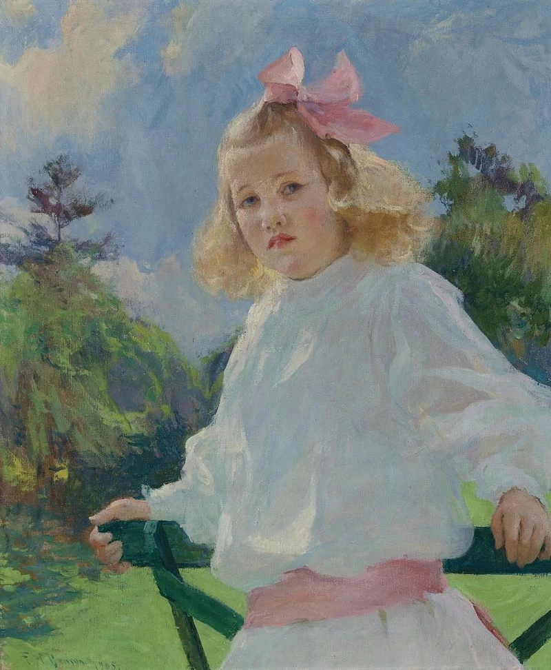 Ragazza con fiocco rosa, 1905